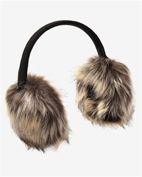 faux fur ear muffs.